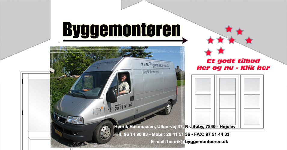 Byggemont�ren Henrik Rasmussen, Ulk�rvej 47, Nr. S�by, 7840 - H�jslev.  Mobil: 20 41 51 36